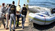 إنطلقوا من أسفي في اتجاه لاس بالماس  ،،، درك و سلطات جماعة القليعة يعتقلون 14 مرشح للهجرة السرية بغابة المزار