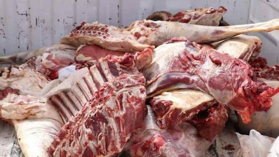 حجز كمية كبيرة من اللحوم الفاسدة وإتلافها من لدن المكتب الصحي بمدينة العيون