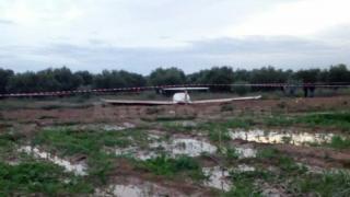 سقوط طائرة بضيعة فلاحية نواحي مراكش