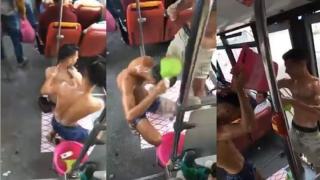 شهرين نافذة و غرامة مالية لأبطال فيديو الاستحمام وسط حافلة بأكادير