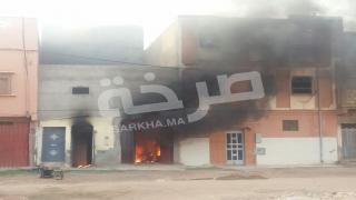 تماس كهربائي يحول منزل بالقليعة إلى رماد