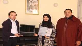 مؤسسة المجلس الاقليمي تسقبل ابنة اشتوكة التي دخلت موسوعة غينيس الأرقام القياسية