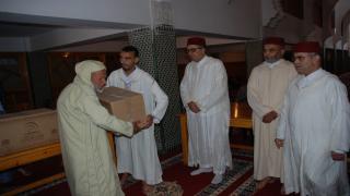 توزيع المساعدات الرمضانية على القيمين الدينين بإقليم اشتوكة ايت باها