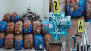 امن اكادير يعتقل سيدة و قاصر بحوزتهم 24 كيلوغرام من الحشيش و760 كيلوغرام من الكيف