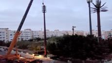 احتجاجات ترافق تثبيت لاقط هوائي بحي السلام بأكادير