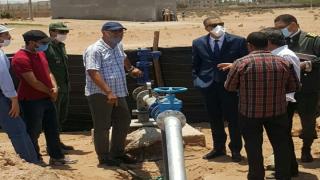 عامل إقليم اشتوكة ايت باها يطلع على تقدم الأشغال باحدى المنشآت المائية ببيوكرى