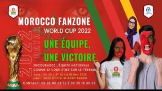 شجع المنتخب و كأنك في قطر … شركة التسويق الرقمي حدث moroccofanzone توفر لساكنة أكادير منطقة تشجيع خاصة
