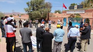 ربورتاج: نقابات طاطا تحتج ضد تعنيف المتعاقدين بالرباط