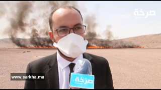 ورزازات ،،،إتلاف كميات مهمة من المخدرات والمواد المحظورة بقيمة 43 مليون درهم