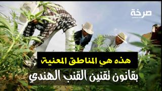 بعد مصادقة الحكومة ، هذه هي المناطق المعنية بقانون زراعة القنب الهندي