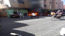 تارودانت.. “شرارة واحدة” حرقت محل للأفرشة (صور)