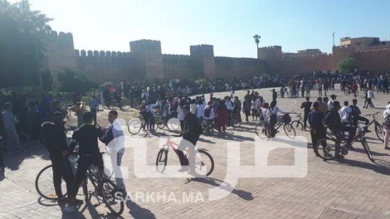 تارودانت..التلاميذ ينتفضون ضد التوقيت المدرسي الجديد (فيديو)