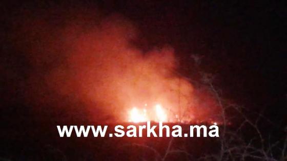 بالفيديو: اندلاع حريق مهول بالفرق من فندق الغزالة الذهبية بتارودانت