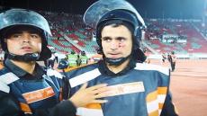 مواجهات بين الأمن وجمهور “الأحمر” تخلف خسائر بملعب الرباط