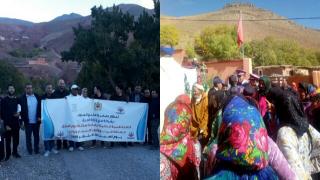 منبع العطاء تفحص و تعالج أزيد من 150 شخص بجماعة امين نولاون بإقليم ورزازات