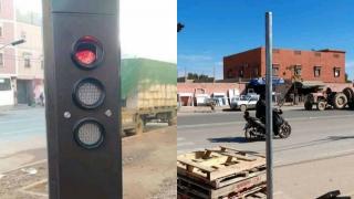 بعد سرقة إشارة تحديد السرعة ،,، تخريب إشارات مرور جديدة بجماعة القليعة بعد 48 ساعة من دخولها الخدمة