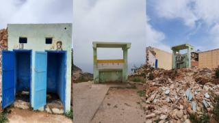 صور مدرسة ضواحي أكادير تسائل ملايير وزارة أمزازي بسوس