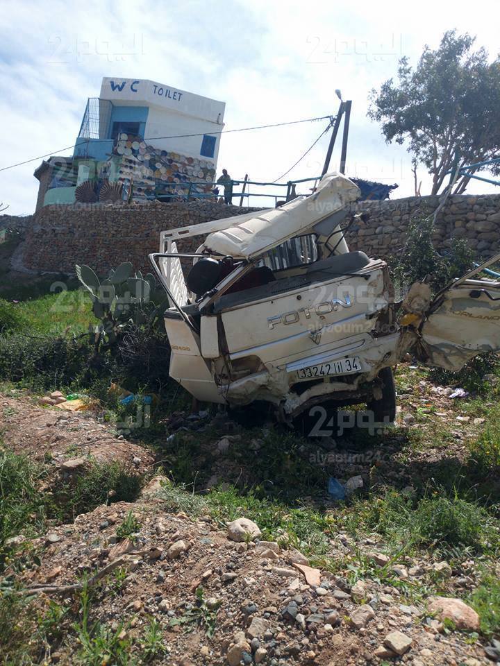 وفاة شاب وجرح 9 أطفال في حادث انقلاب “بيكوب” شمال اكادير