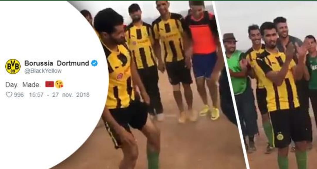 دورتموند تنشر فيديو للاعبين مغاربة يرقصون بقميص الفريق رقصة “احيدوس”