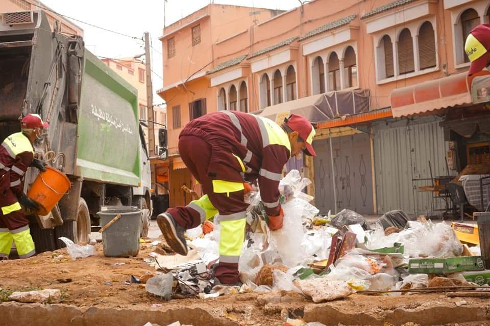 جماعة القليعة: جمع أزيد 340 طن من النفايات طيلة فترة عيد الأضحى